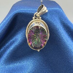 Sterling Silver and Mystic Topaz